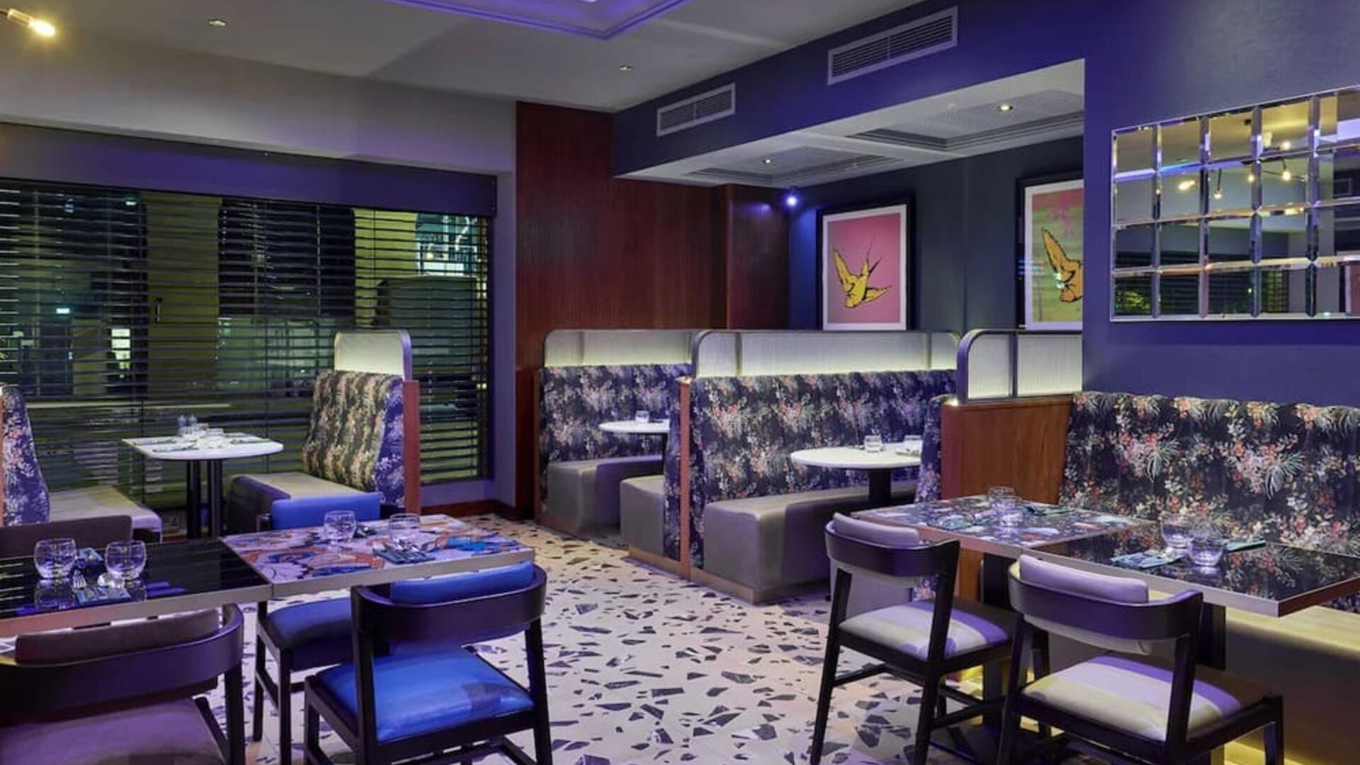 Dining area at NYX Hotel London Holborn By Leonardo.