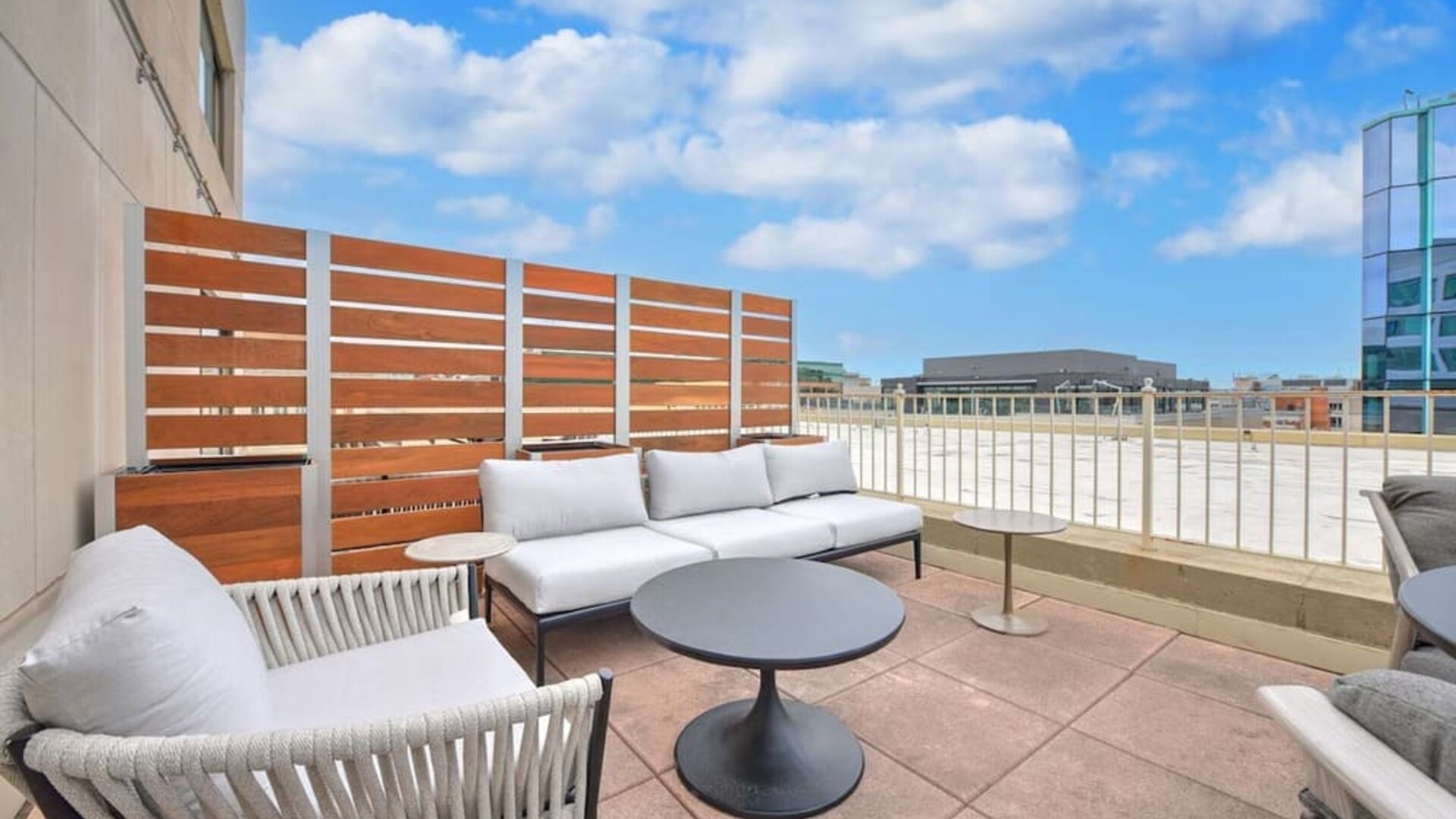 Balcony from day use room at Capital Hilton.