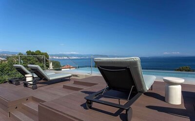 Sea views at Keight Hotel Opatija.