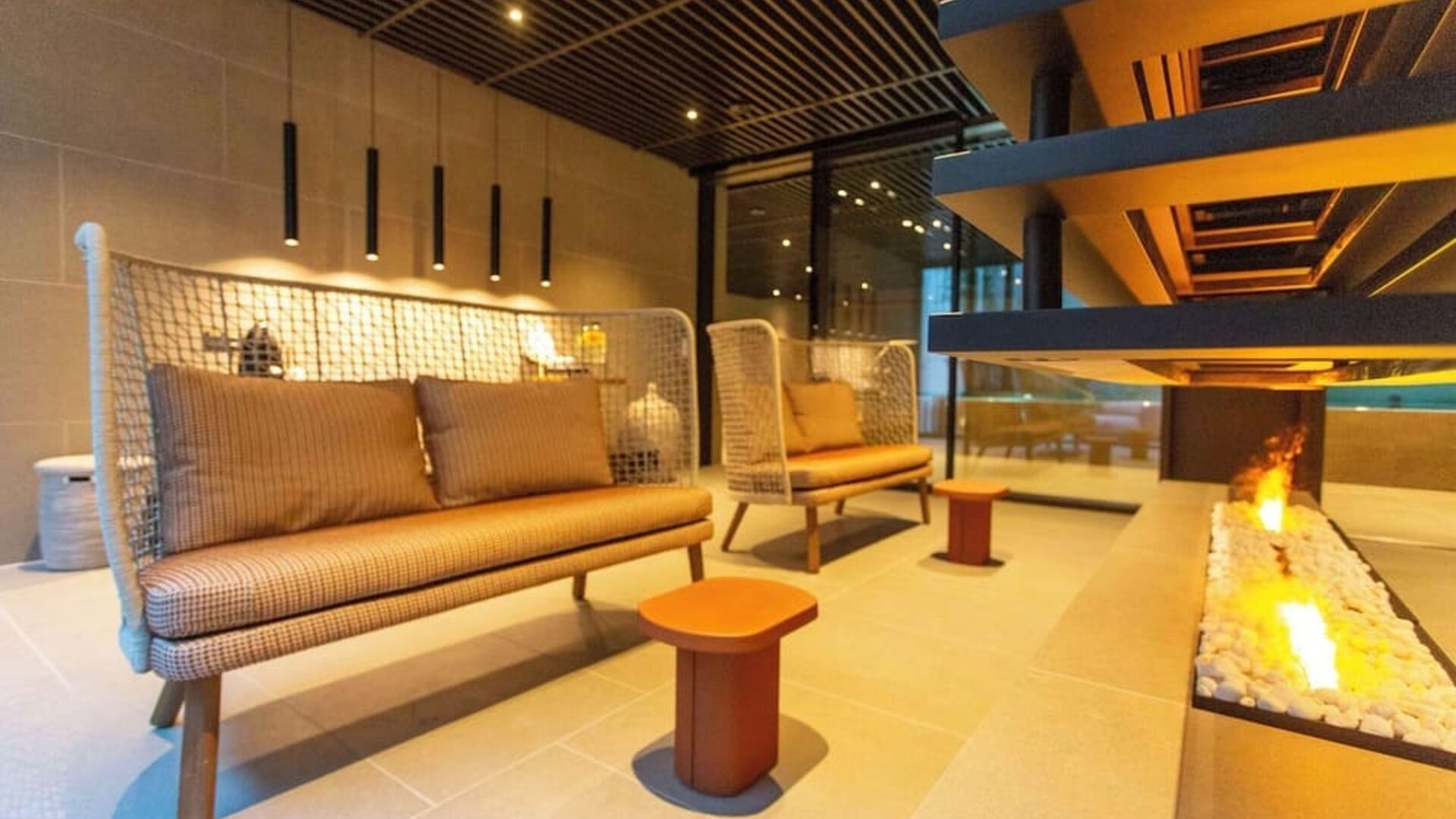Hotel seating and lounge at Keight Hotel Opatija.
