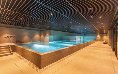 Indoor pool and spa area at Keight Hotel Opatija.
