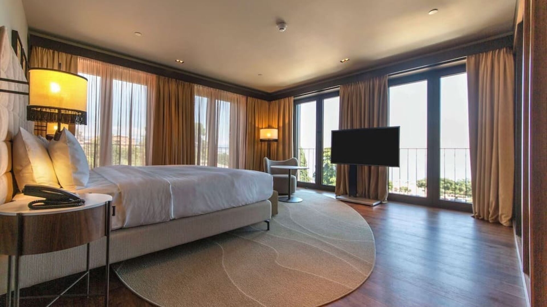 Spacious king room at Keight Hotel Opatija.