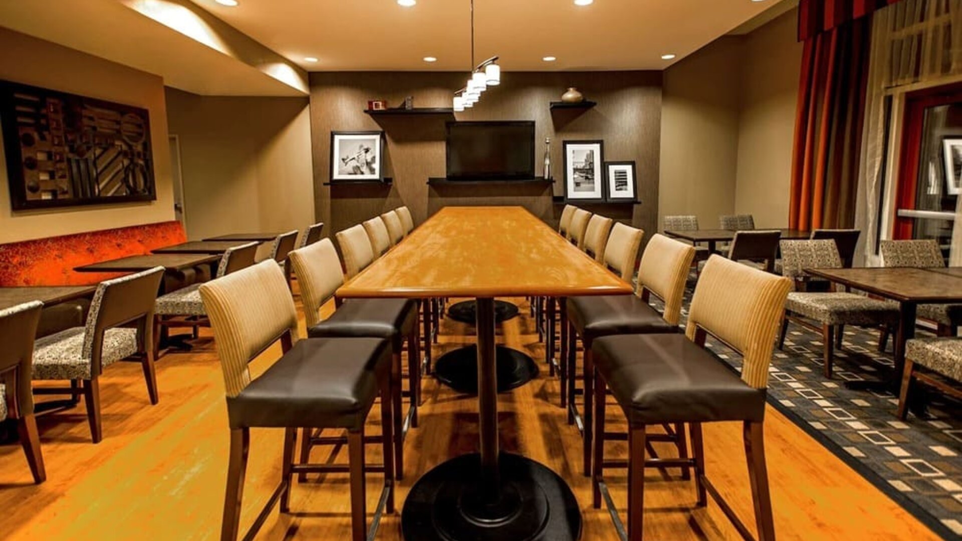 Hotel bar at Hampton Inn New York - LaGuardia Airport.