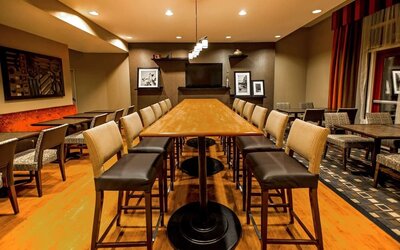 Hotel bar at Hampton Inn New York - LaGuardia Airport.