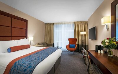 Day use room with work desk at Leonardo Royal St Paul's Hotel.