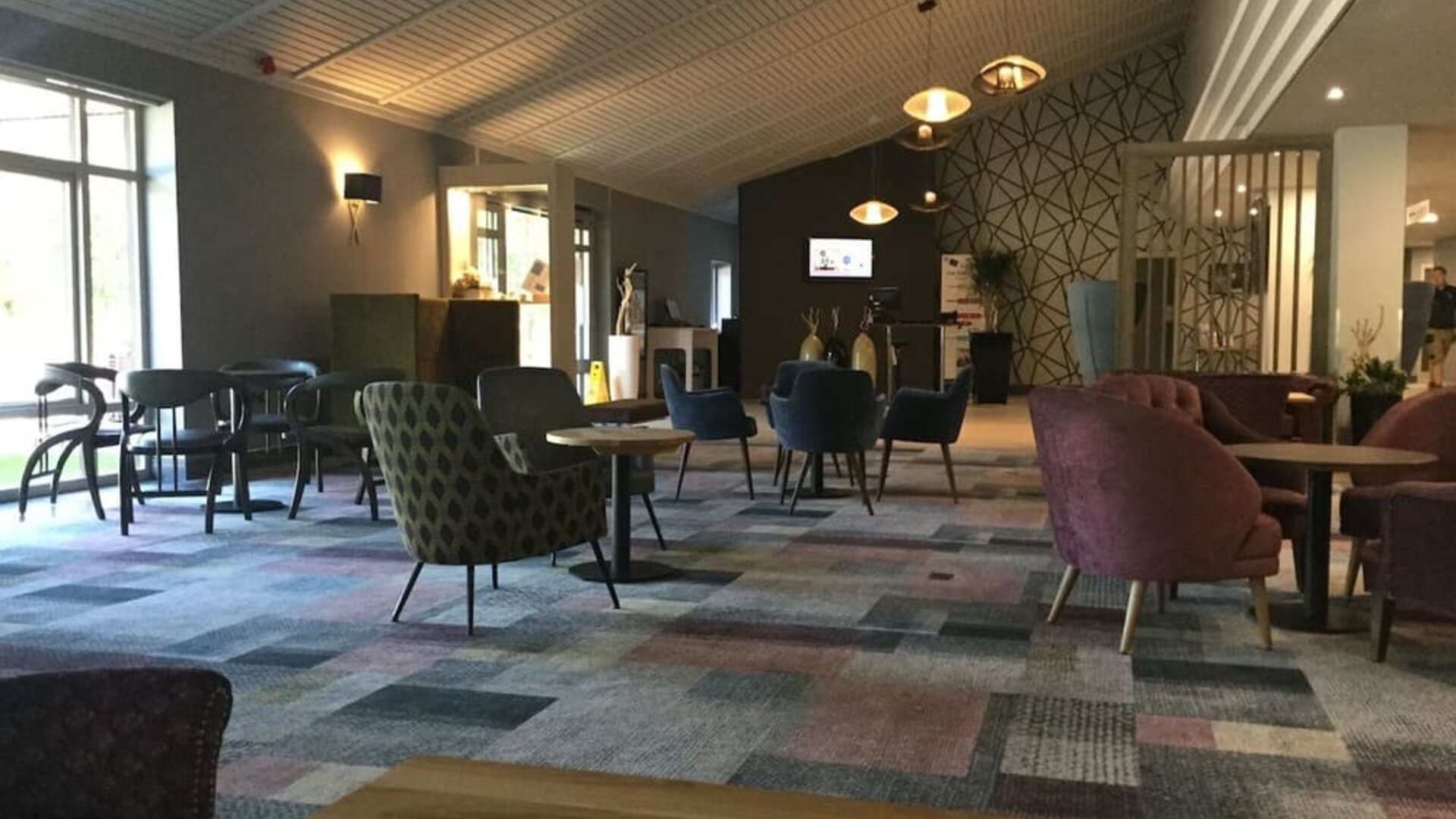 Lobby lounge at Novotel Manchester West.