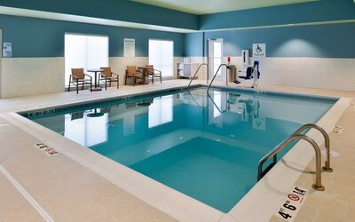 Refreshing indoor pool at Holiday Inn Express & Suites Ottumwa.