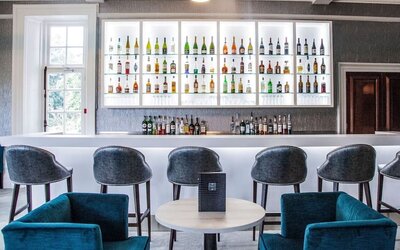 Hotel bar at Barnett Hill Hotel.