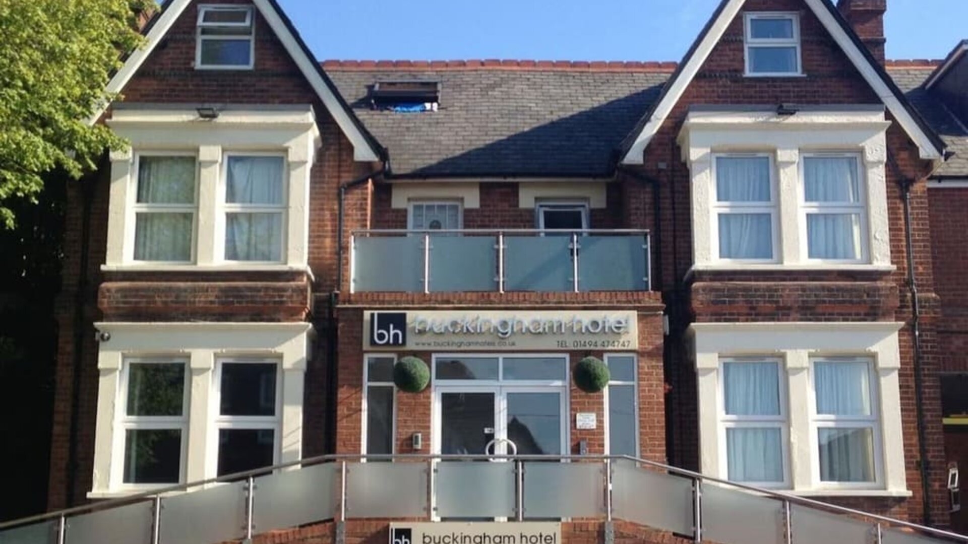 Hotel exterior at Buckingham Hotel.