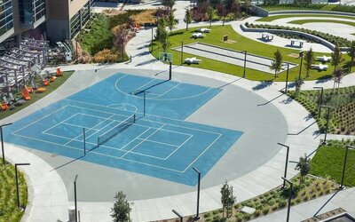 Tennis court available at AC Hotel By Marriott SFO/Oyster Point Waterfront.