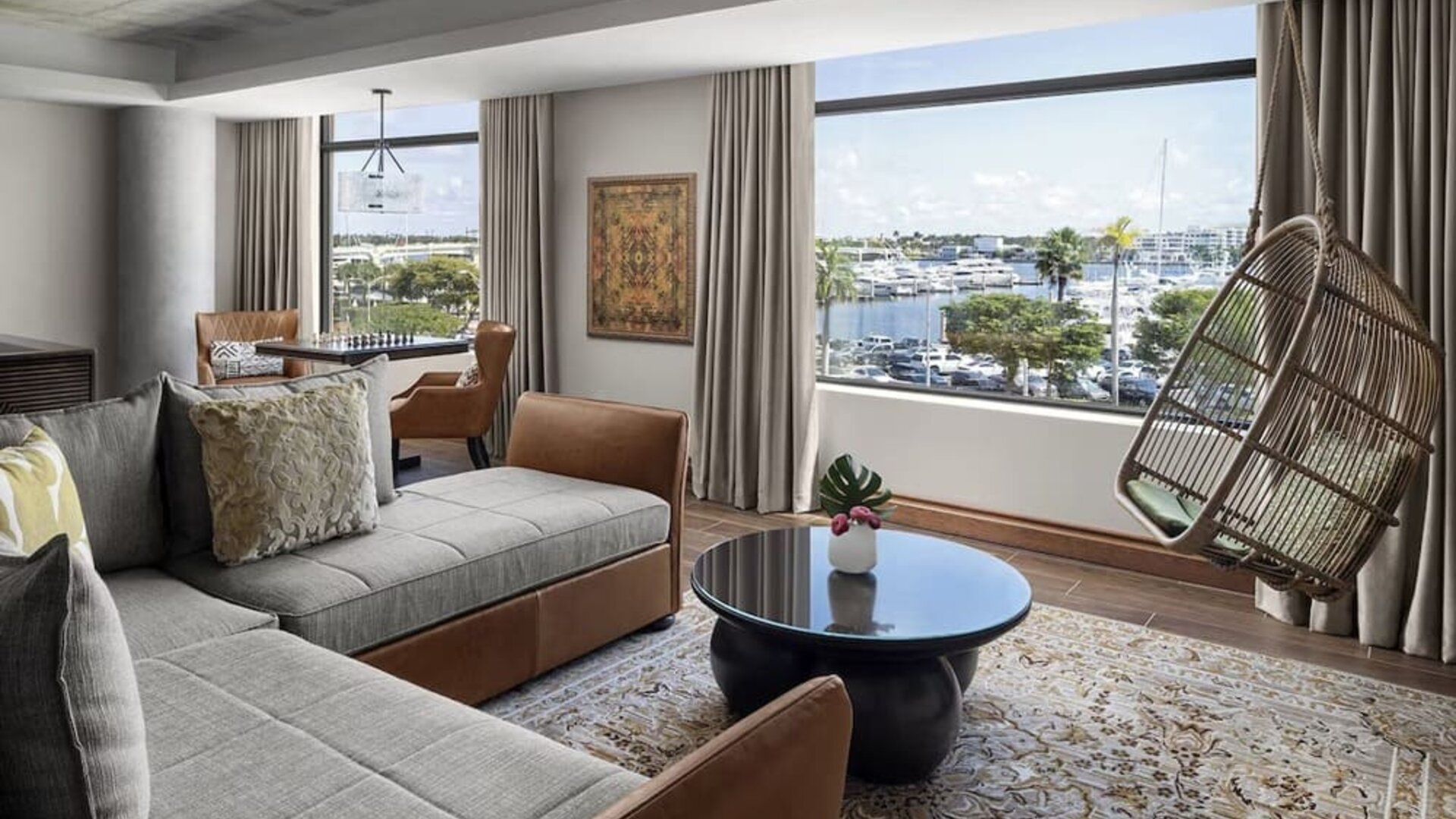 Living area overlooking the ocean at The Ben, Autograph Collection.