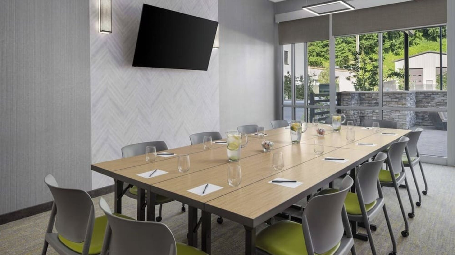 Meeting room at SpringHill Suites Tuckahoe.