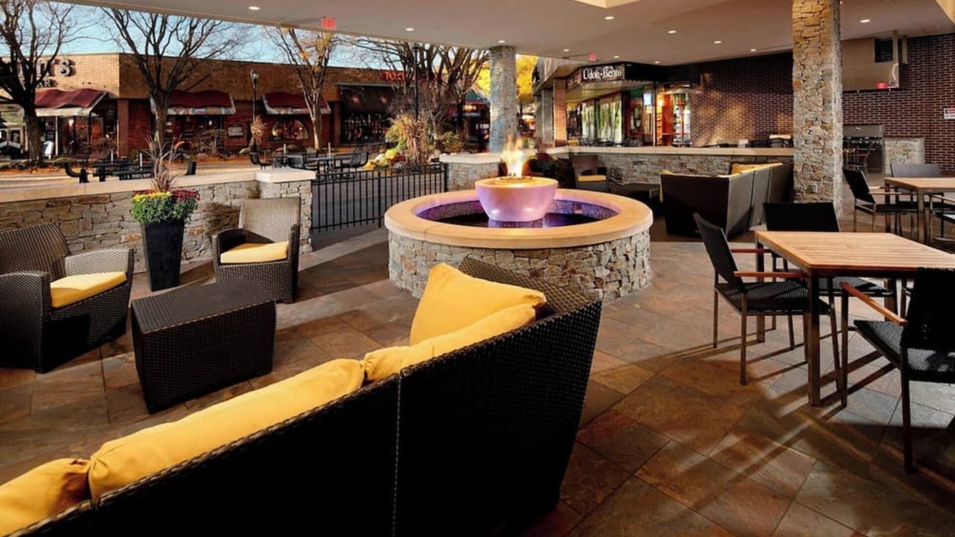 Firepit at Residence Inn Secaucus.