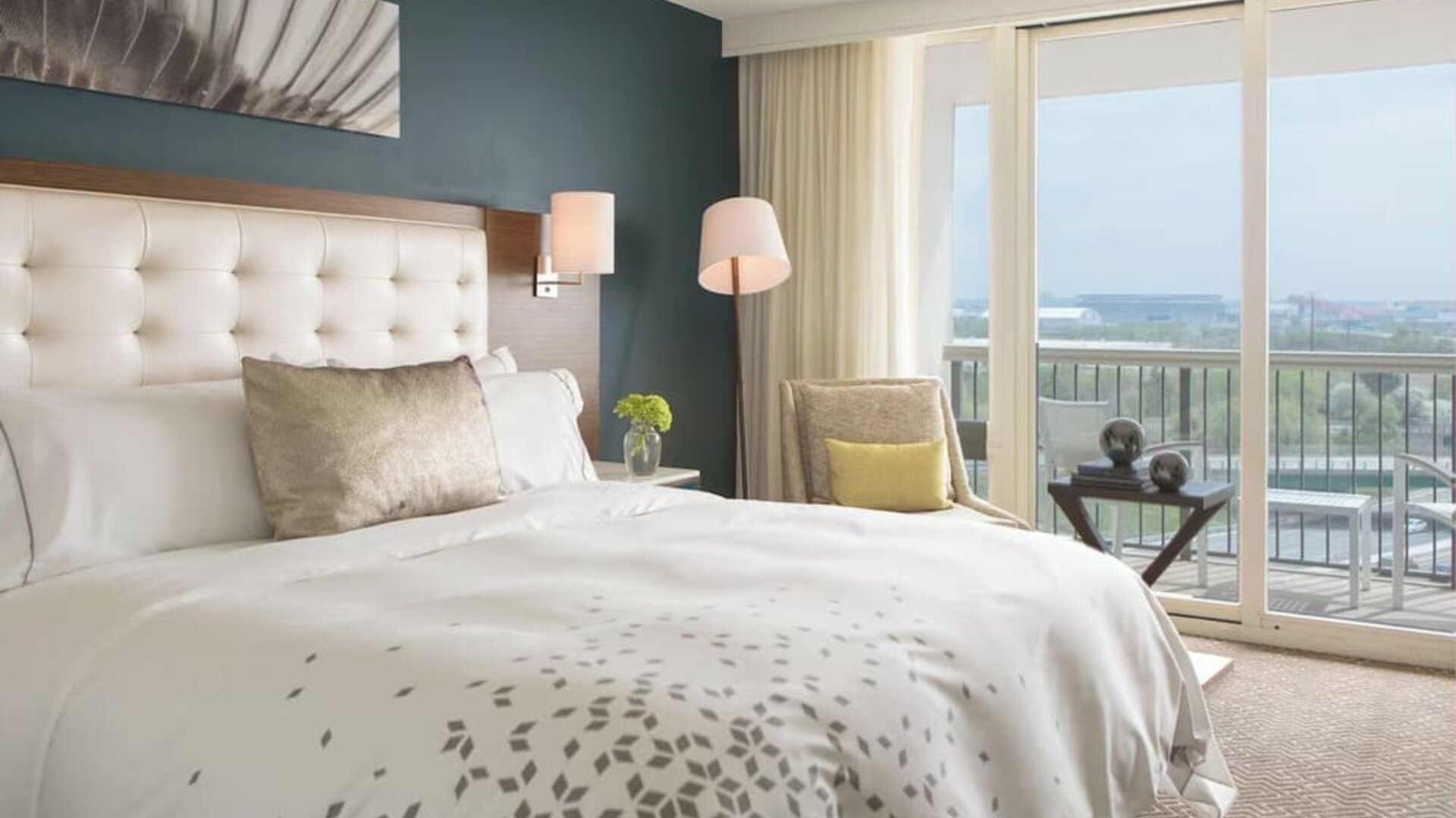 Day use room with balcony at Renaissance Meadowlands Hotel.