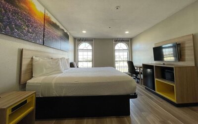 Day use room with work desk at Days Inn By Wyndham San Antonio Northwest/Seaworld.