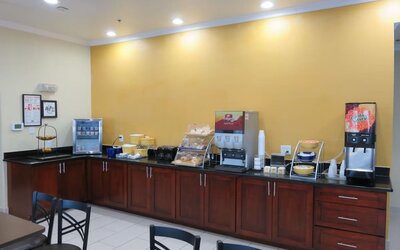 Breakfast area at Days Inn By Wyndham San Antonio Northwest/Seaworld.