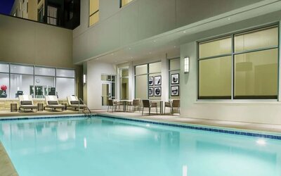 Refreshing outdoor pool at Hilton Garden Inn Sunnyvale.
