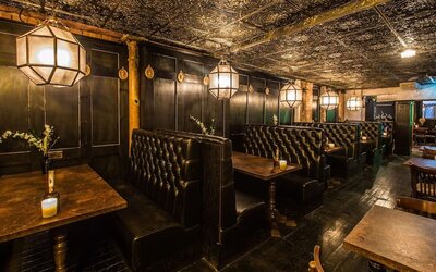 Hotel restaurant at Mercure Nottingham City Centre Hotel.