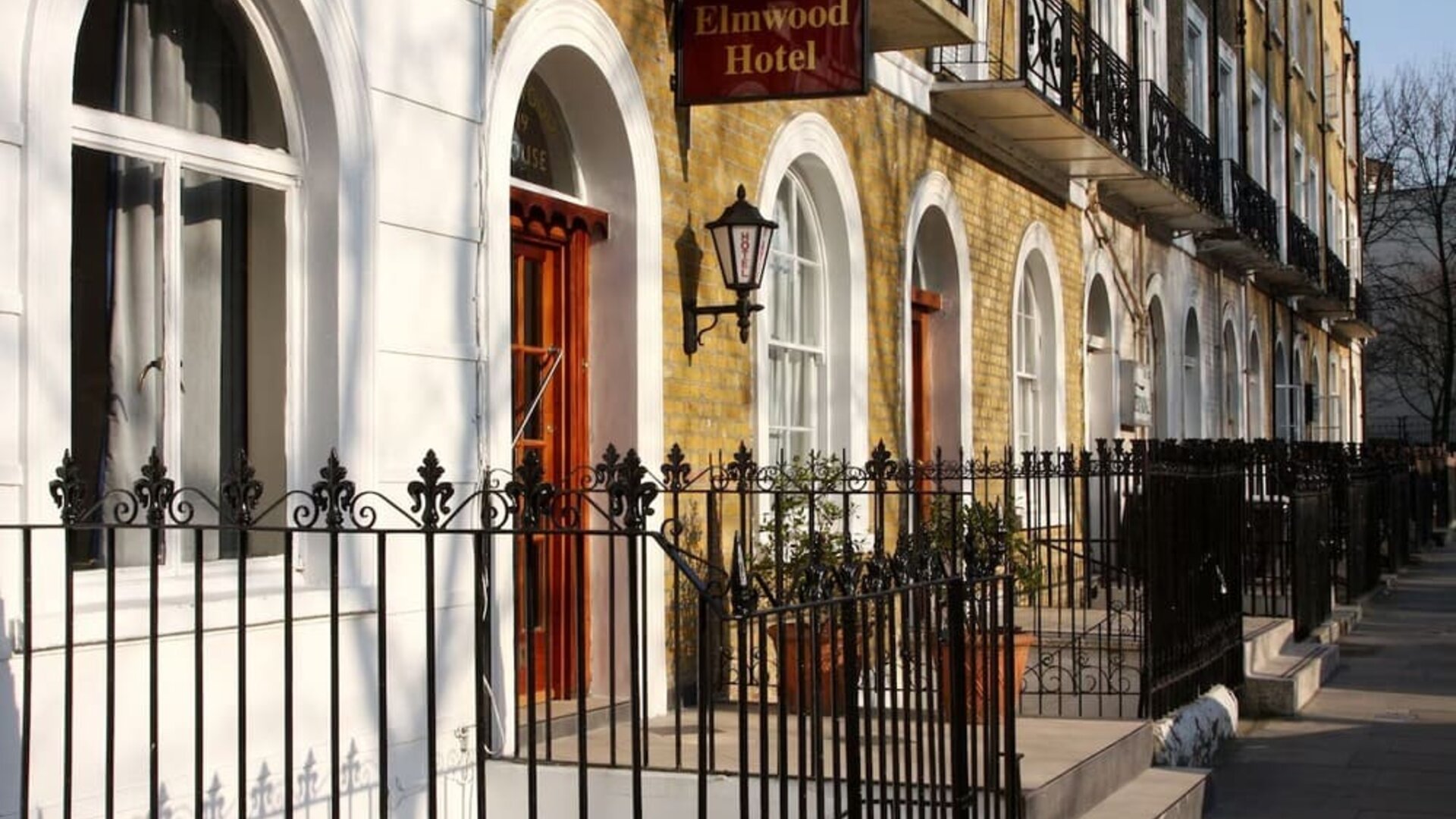 Entrance at Elmwood Hotel.