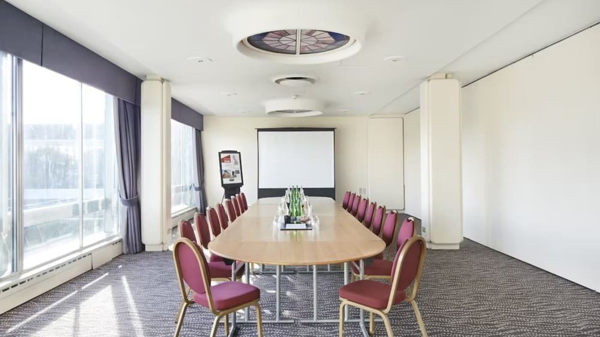 Professional meeting room at Thistle London Heathrow Terminal 5 Hotel.