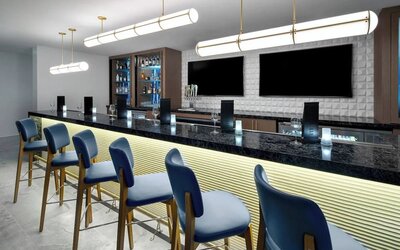 Hotel bar at Courtyard Delray Beach.
