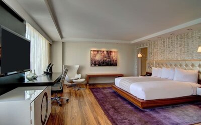 Spacious day use room with work desk at Hilton McLean Tysons Corner.
