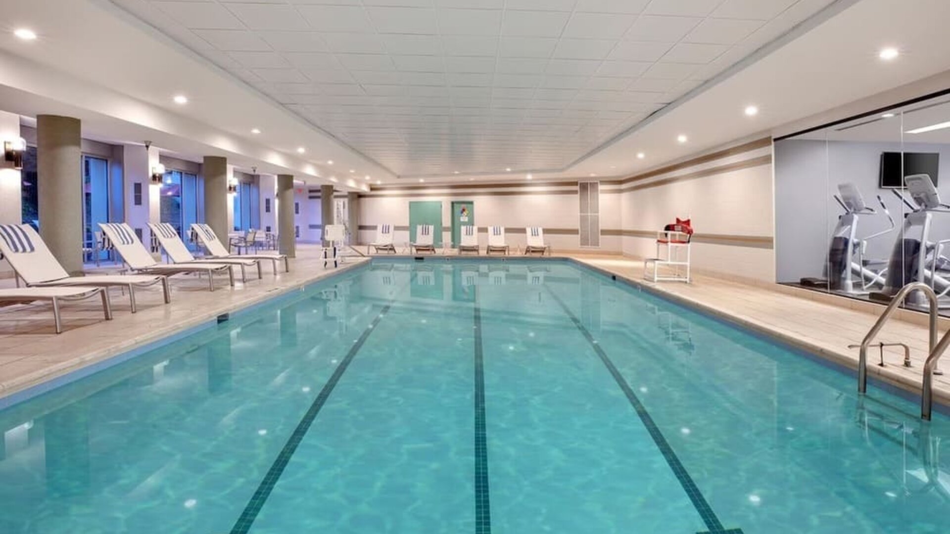 Refreshing outdoor pool at Hilton McLean Tysons Corner.