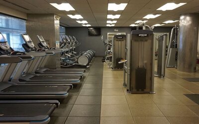 Fitness center at Hilton McLean Tysons Corner.