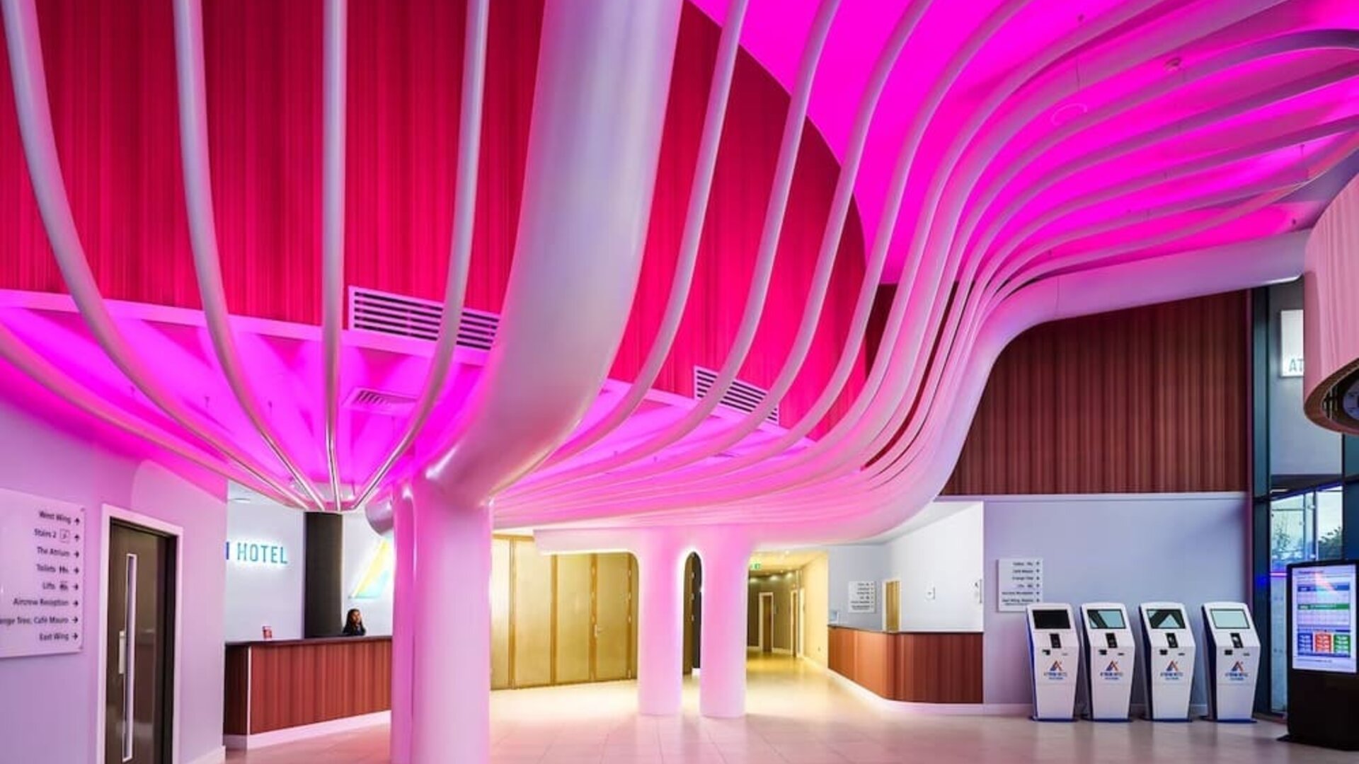 Reception at Atrium Hotel Heathrow.