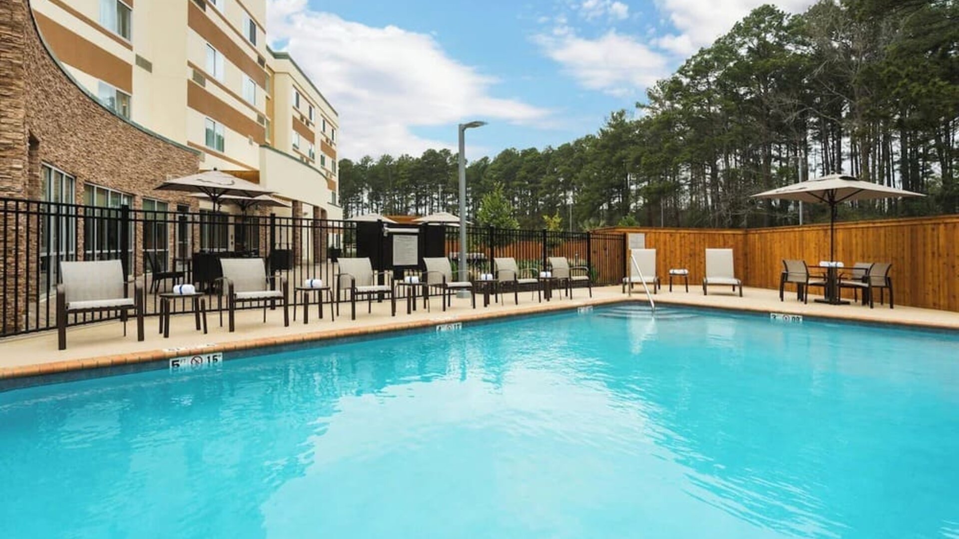 Refreshing outdoor pool at Courtyard By Marriott Ruston.