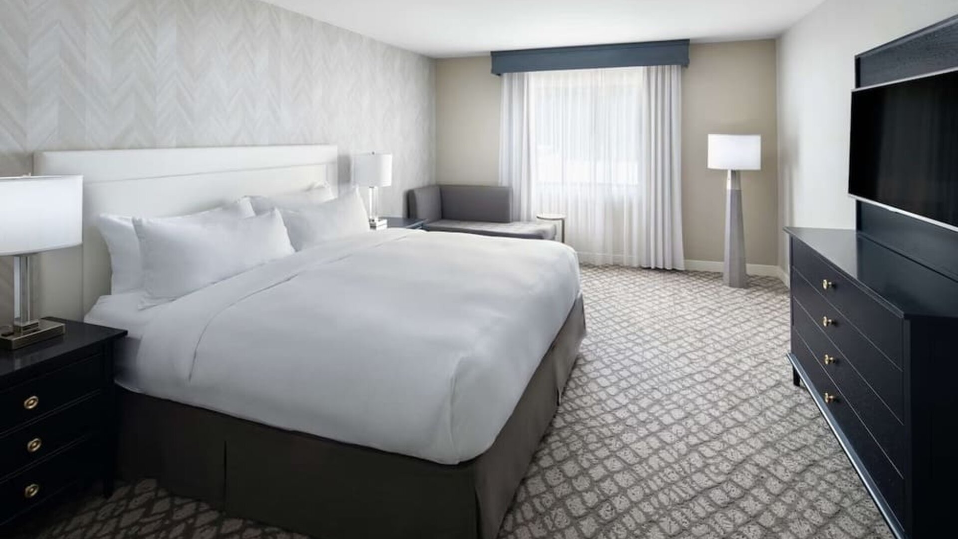 Day use room with natural light at DoubleTree Suites By Hilton Hotel Charlotte - SouthPark.
