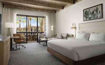 Day use room with balcony at DoubleTree By Hilton Scottsdale.