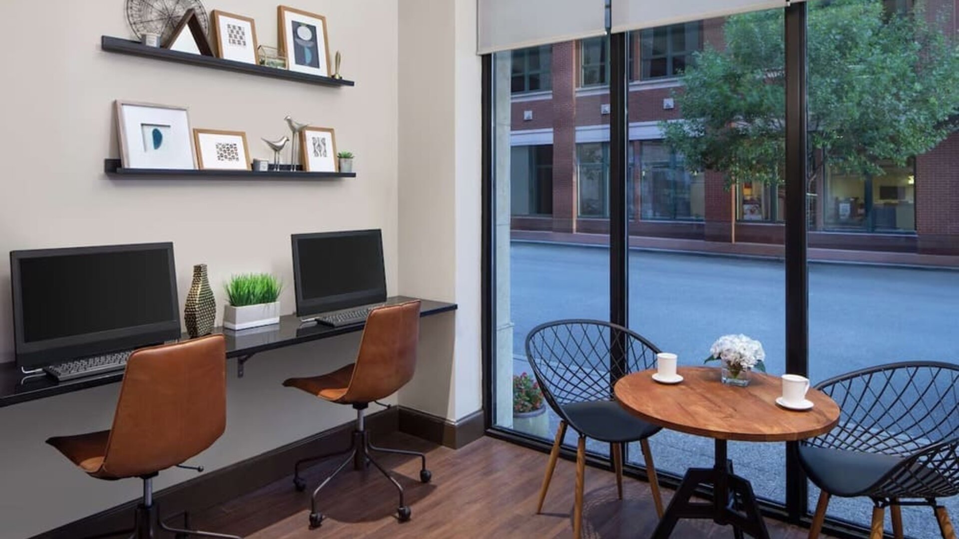 Business center available at Embassy Suites By Hilton Fort Worth Downtown.
