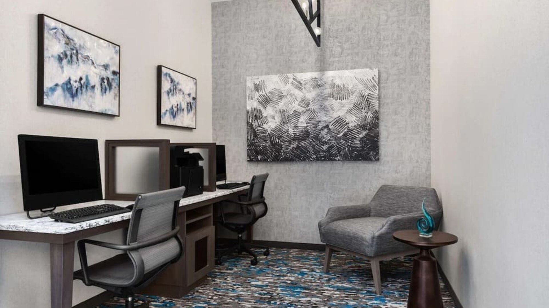 Business center available at Homewood Suites By Hilton Nashville.