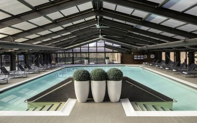 Refreshing indoor pool at Hyatt Regency Princeton.