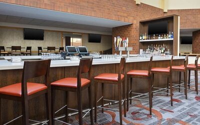 Hotel bar at Hyatt Regency Princeton.