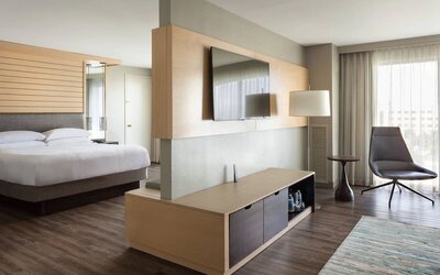 Day use room with living area at Marriott Boca Raton.