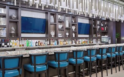 Hotel bar at Marriott Boca Raton.