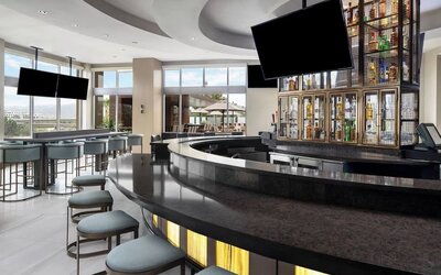 Hotel bar at Marriott Del Mar.