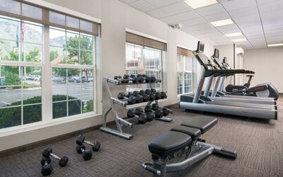 Fitness center available at Residence Inn By Marriott Provo.