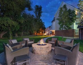 Firepit at Residence Inn By Marriott Provo.