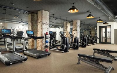 Fitness center available at Union Station Hotel Nashville.