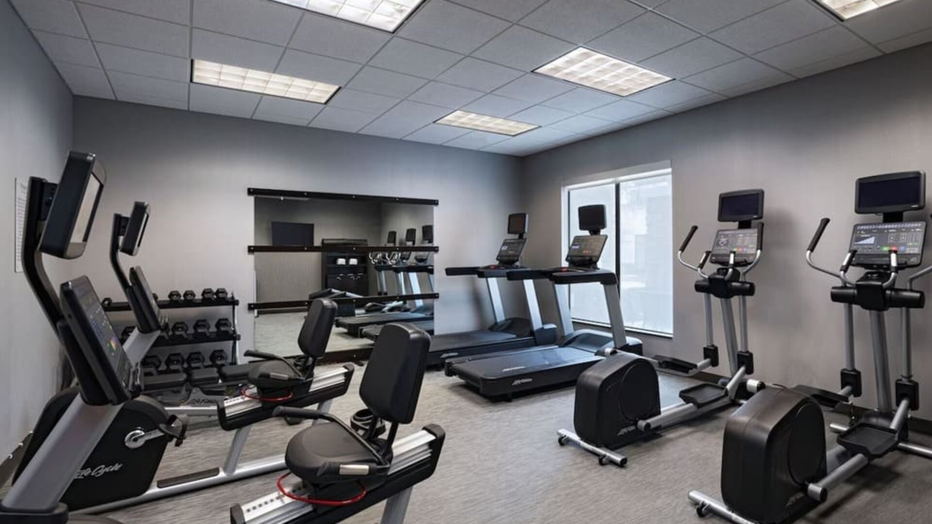Fitness center at Courtyard By Marriott Boise West/Meridian.