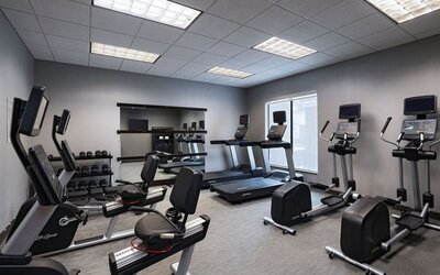 Fitness center at Courtyard By Marriott Boise West/Meridian.