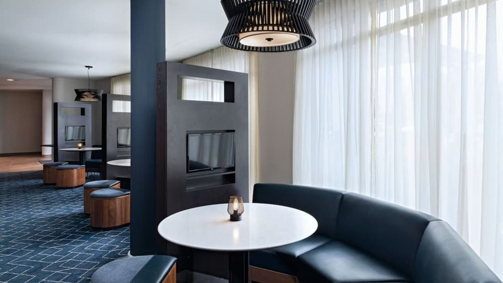 Media pods perfect for coworking at Courtyard By Marriott Boise West/Meridian.