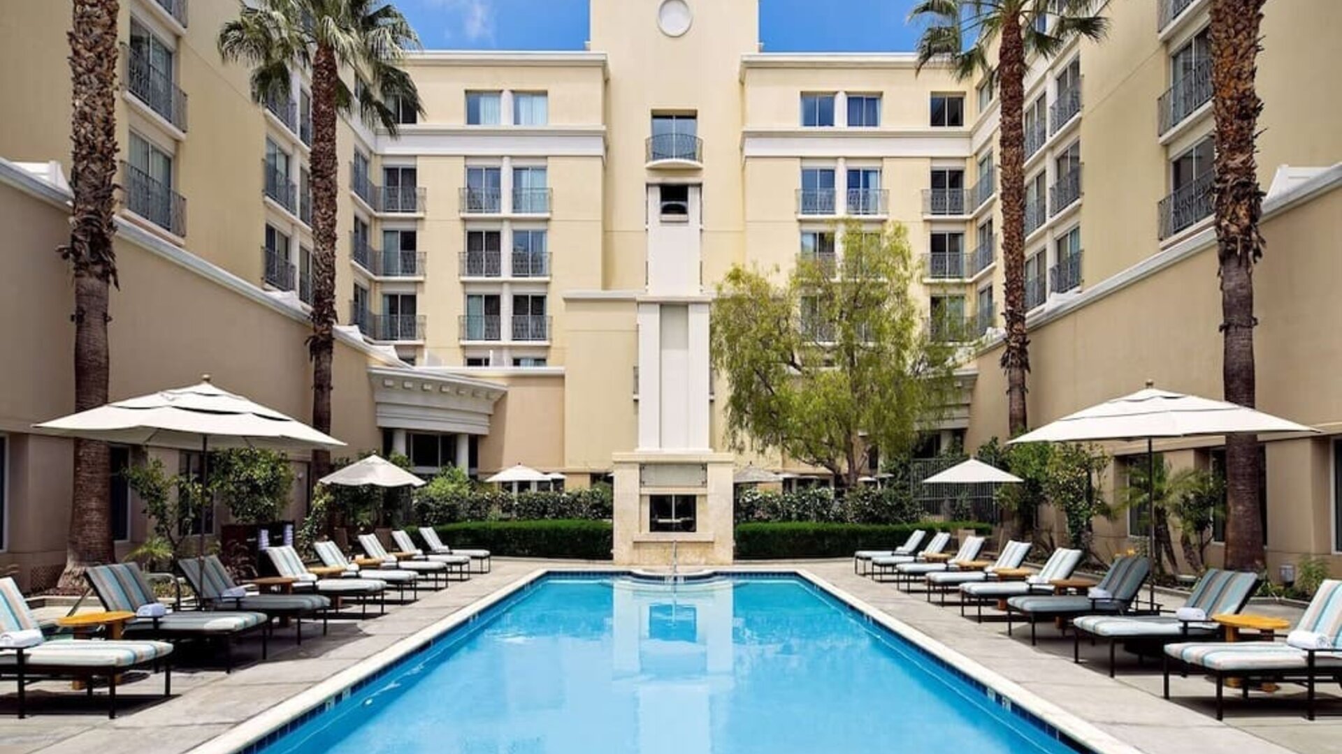 Refreshing outdoor pool at Hyatt Regency Valencia.