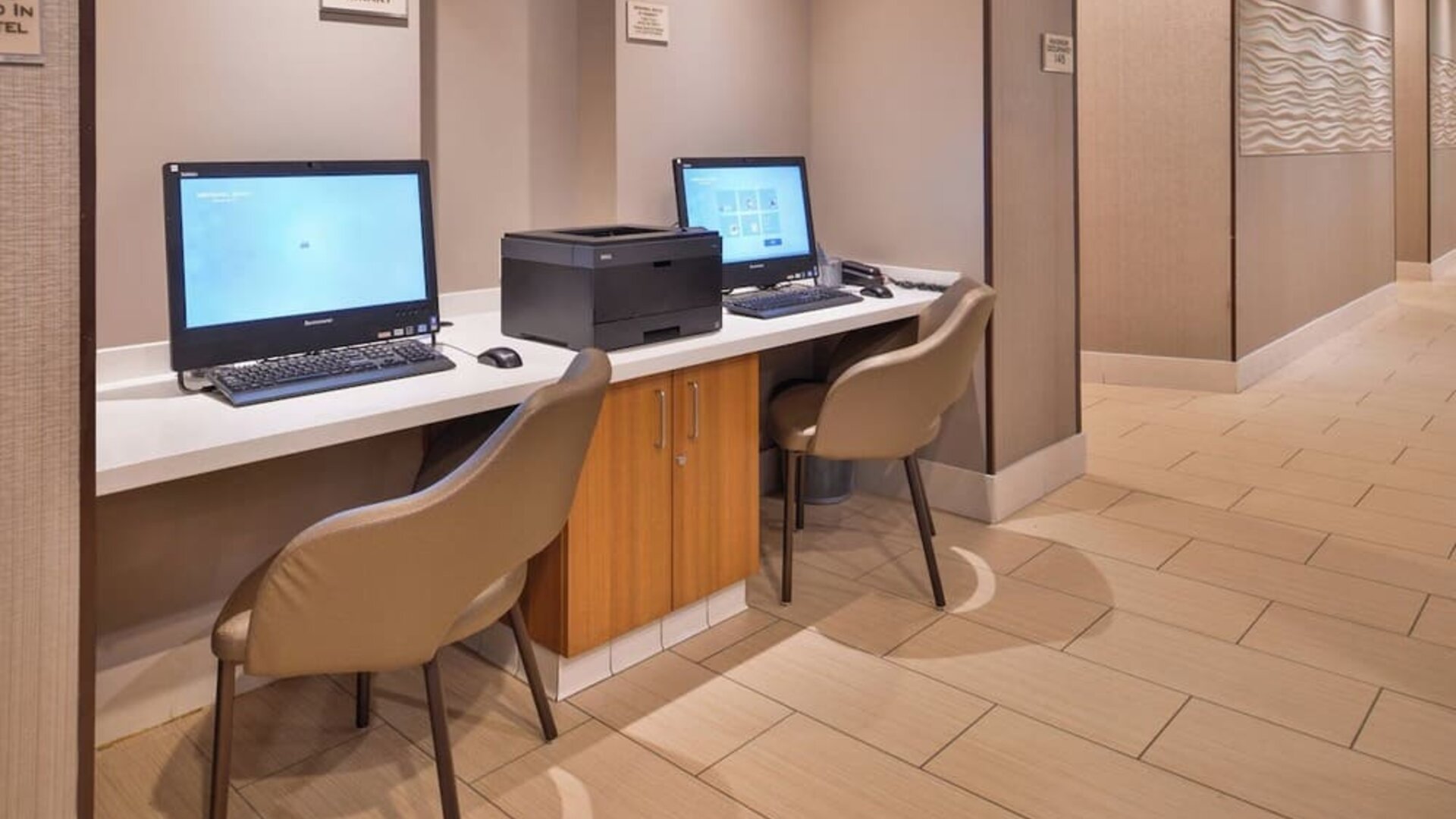 Business center available at SpringHill Suites By Marriott Irvine John Wayne Airport/Orange County.