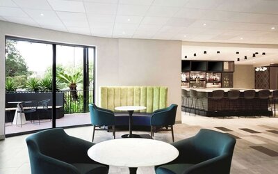 Hotel bar at DoubleTree By Hilton Austin University Area.