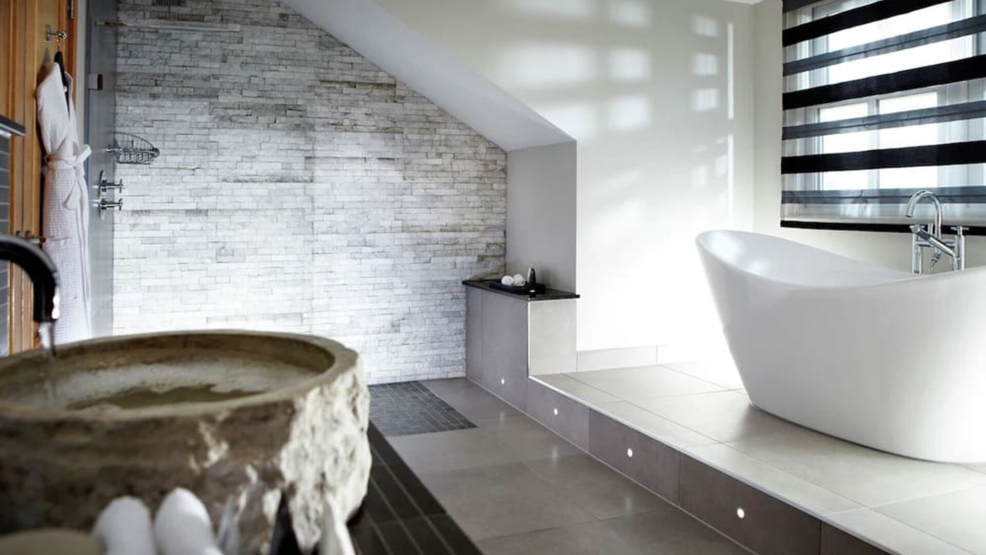 Private guest bathroom at Alexander House Hotel And Utopia Spa Hotel.