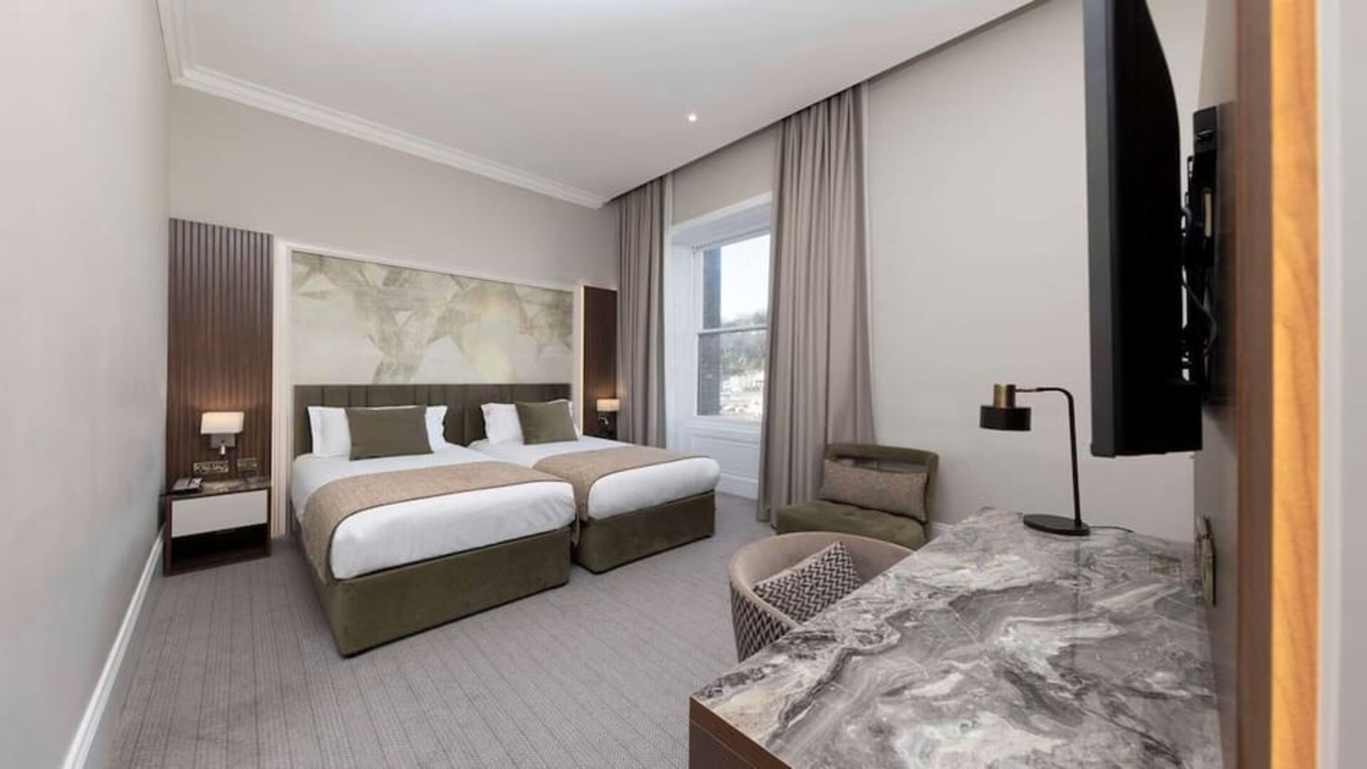 Spacious day use twin room with workdesk at Best Western Plus Dover Marina Hotel & Spa.